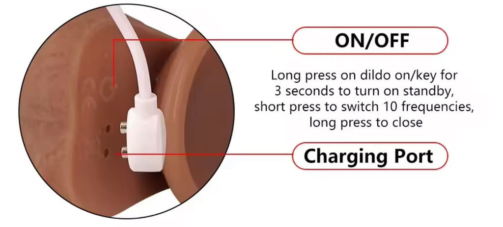 Realistic Telescopic Vibrating Dildo