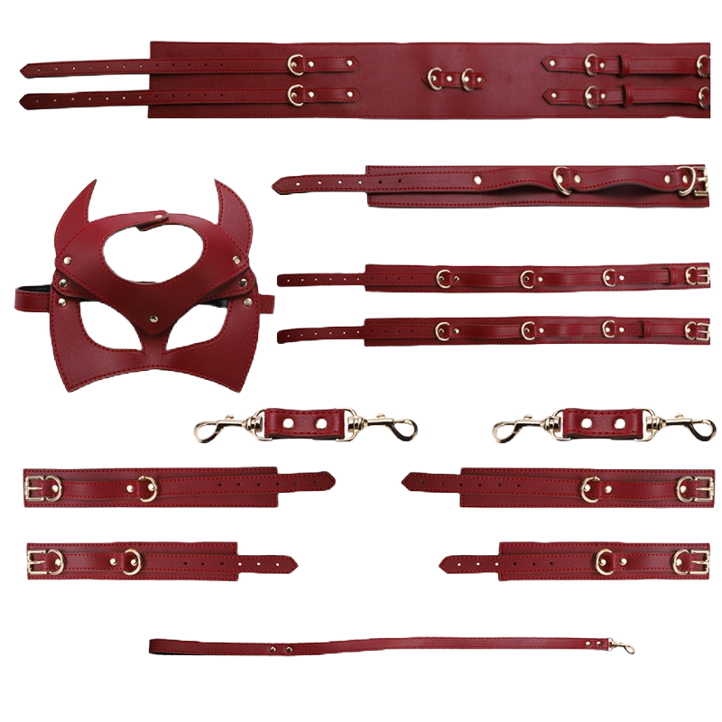 VelvetBond Fashion Restraint Set – PU Leather Bondage Collection