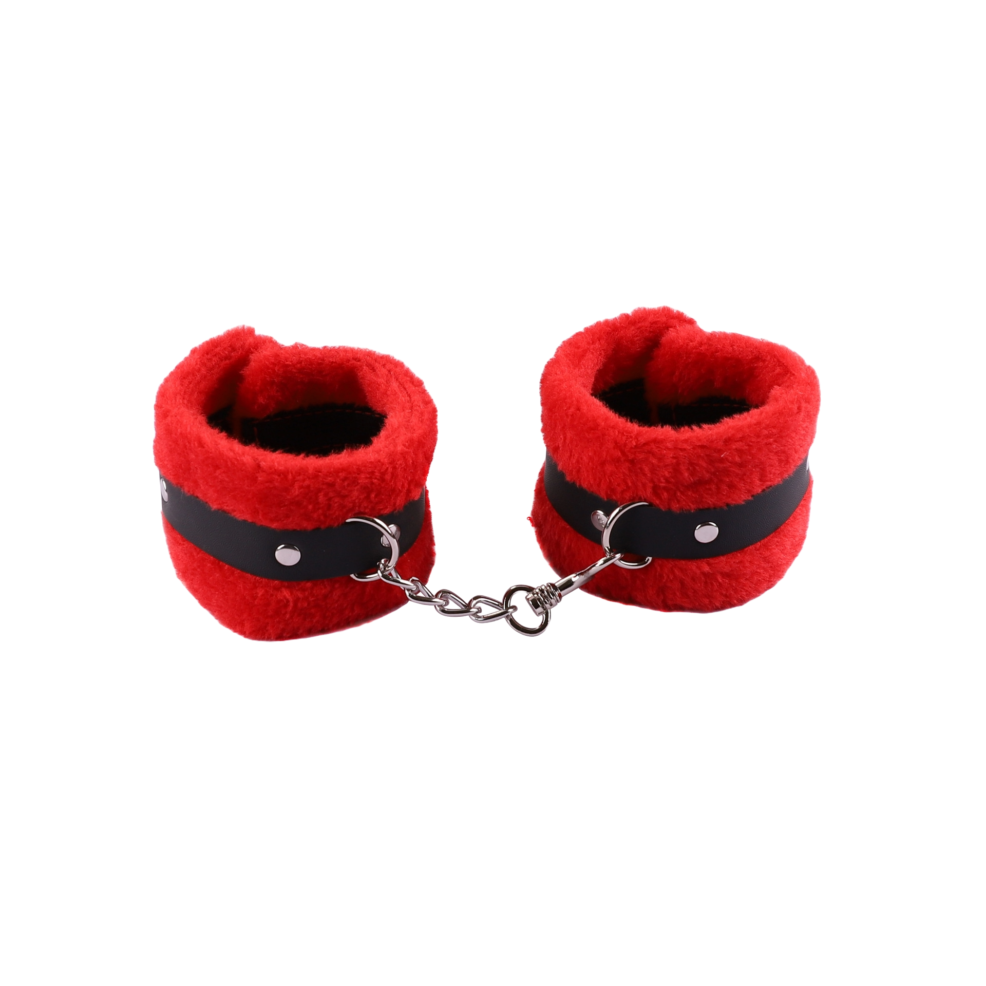 VelvetGrip PU Plush Handcuffs – Soft BDSM Restraint Toy for Adults