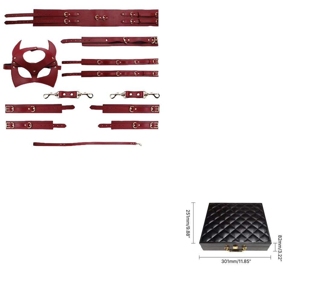 VelvetBond Fashion Restraint Set – PU Leather Bondage Collection