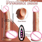 Realistic Telescopic Vibrating Dildo