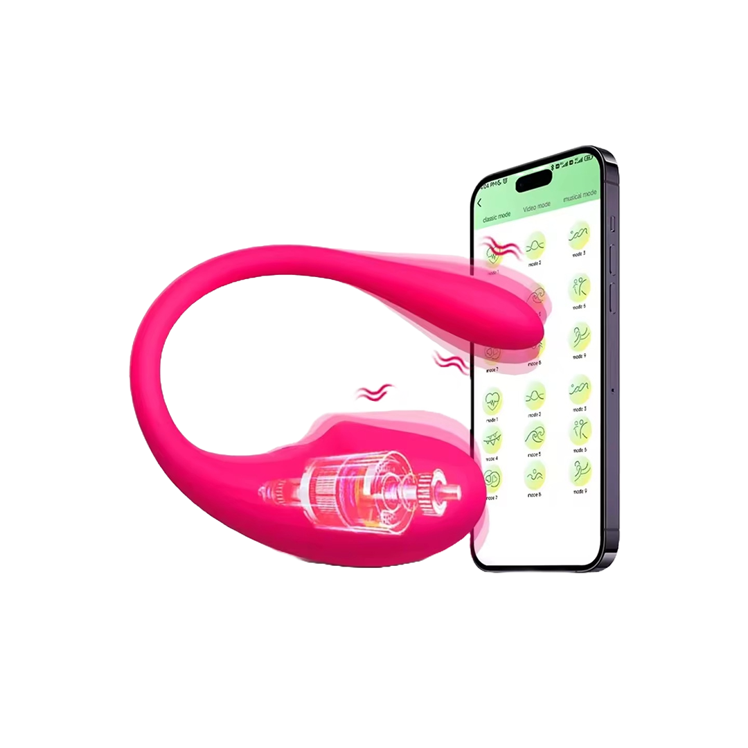 Bluetooth App-Controlled Clitoral & G-Spot Vibrator