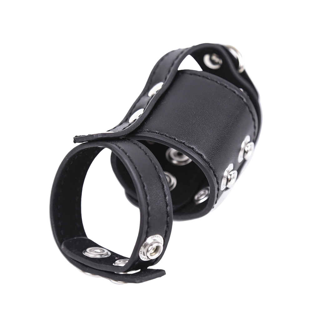 PowerExtend Men’s Cock Bondage & Extension Set – Leather & Alloy Restraint Toy