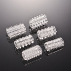 Crystal Finger Ring Male Toy Set – 6-Piece Stretchable TPR Pleasure Rings