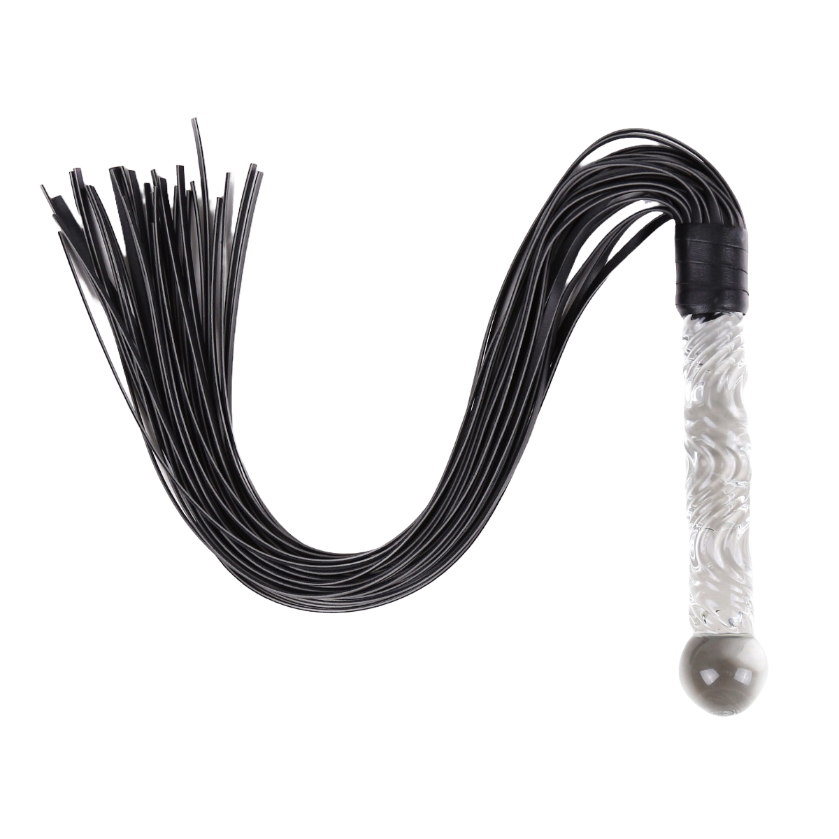 CrystalStrike PU Whip – Sexy Silicone & Glass BDSM Toy