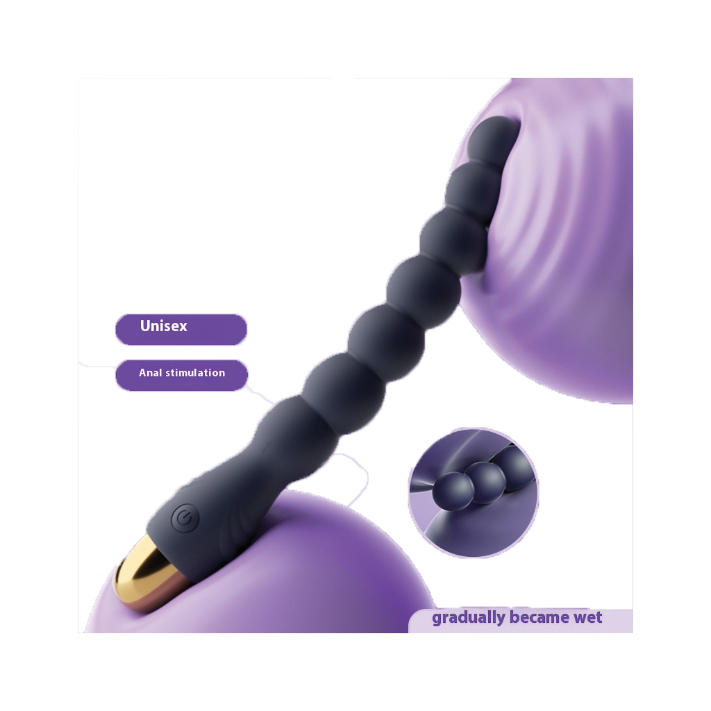 VibeBeads USB Seven-Bead Anal Stick – Waterproof Silicone Massager