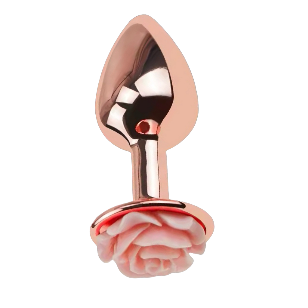 Rose-Shaped Metal Anal Plug