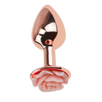 Rose-Shaped Metal Anal Plug