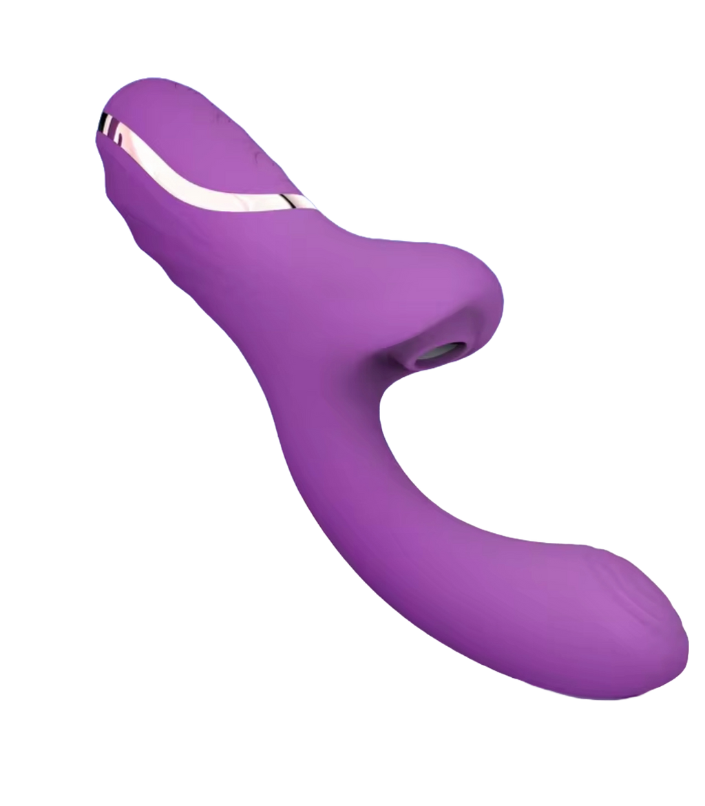 Dual-Action Clitoral & G-Spot Sucking Vibrator