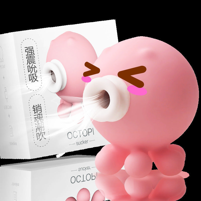 Small Octopus Electric Female Massager – Adult Silicone Vibrator