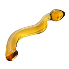 S-Curved Transparent Double-Headed Glass Toy for Women