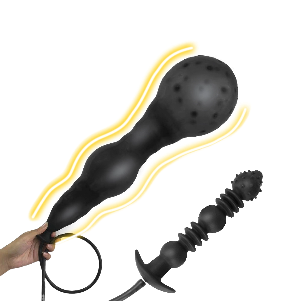 InflateMax Silicone Butt Plug – Large Inflatable Anal & Prostate Dilator