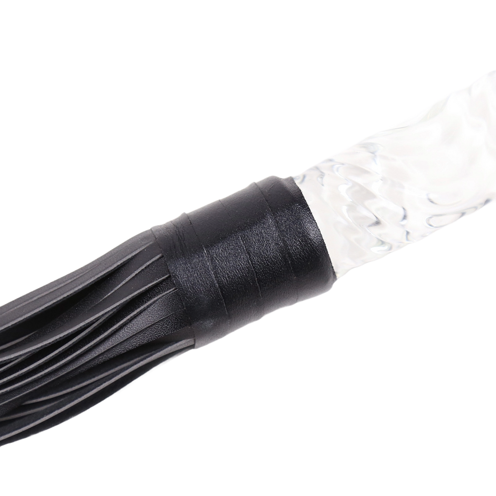 CrystalStrike PU Whip – Sexy Silicone & Glass BDSM Toy
