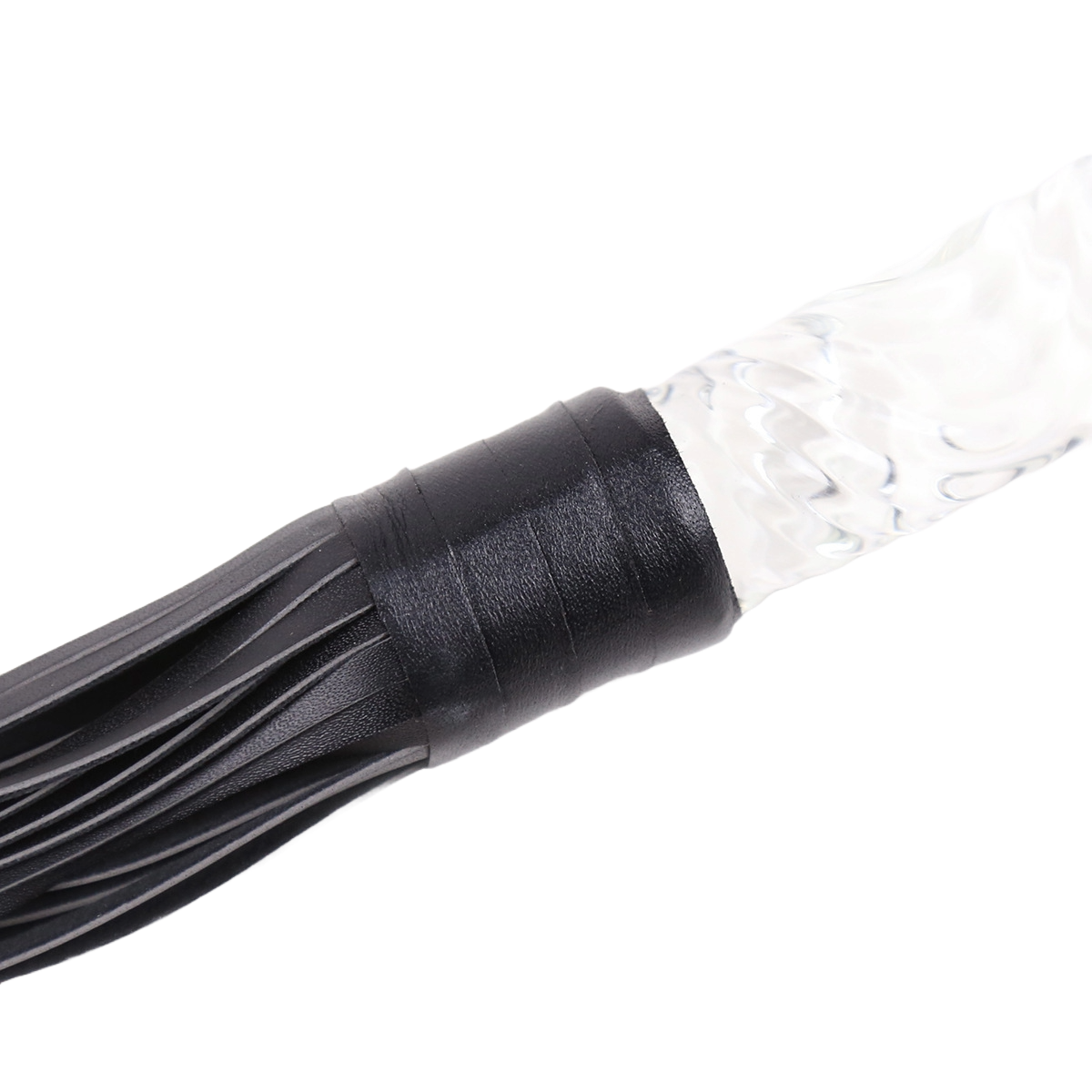 CrystalStrike PU Whip – Sexy Silicone & Glass BDSM Toy