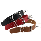 SkySpike Punk Leather Choker – Egirl Cosplay & Bondage Neck Accessory
