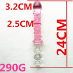 CrystalGlide Glass Toy – Elegant Adult Pleasure Toy for Women