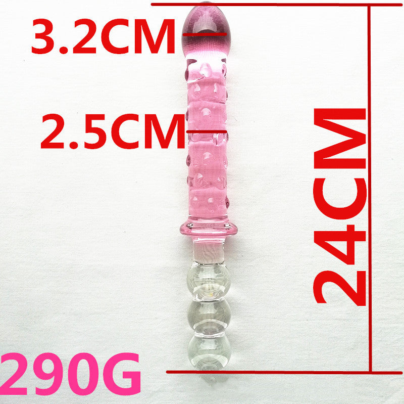 CrystalGlide Glass Toy – Elegant Adult Pleasure Toy for Women