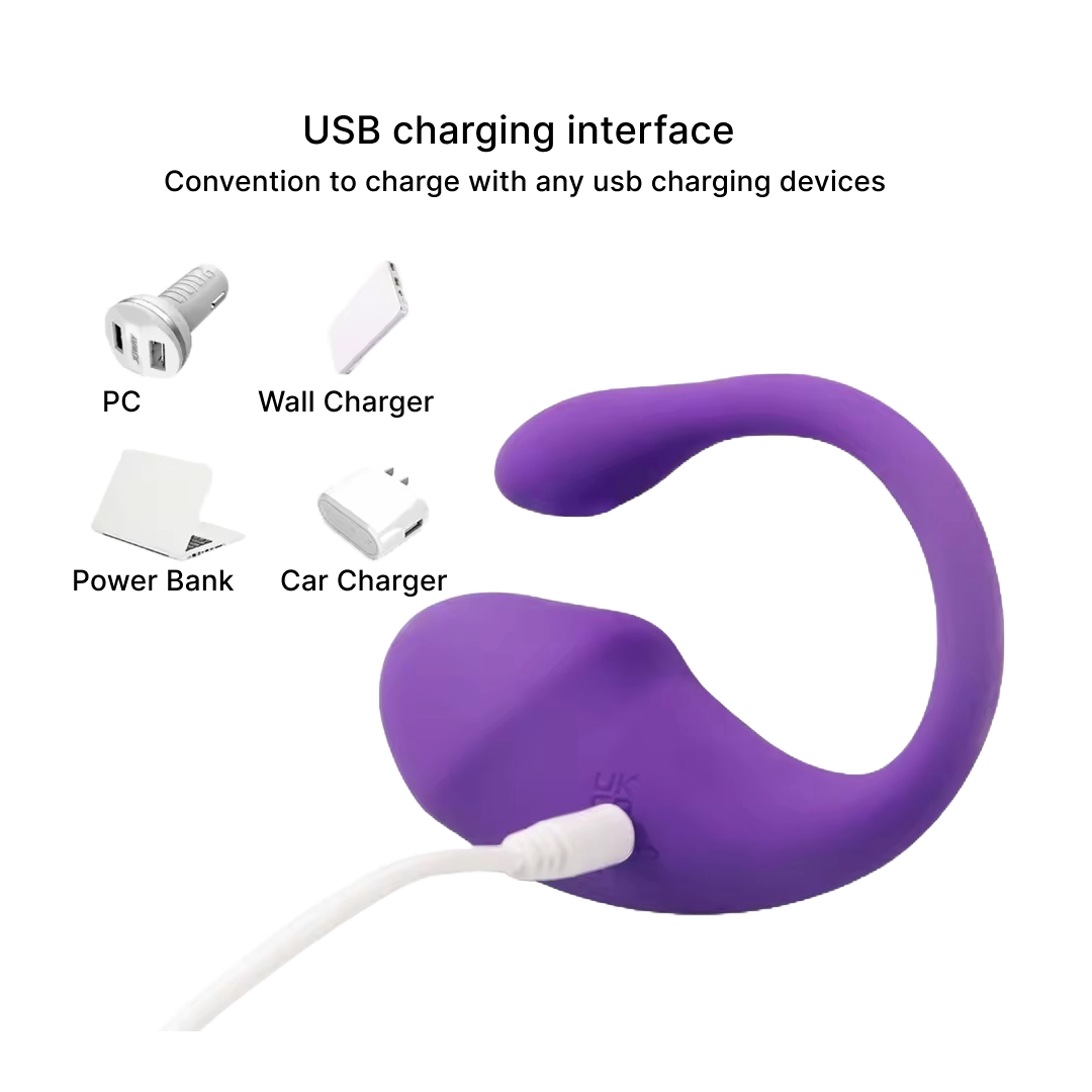 Bluetooth App-Controlled Clitoral & G-Spot Vibrator