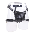 IronClad Men’s Leather Chastity Shorts – Adjustable Bondage Panties