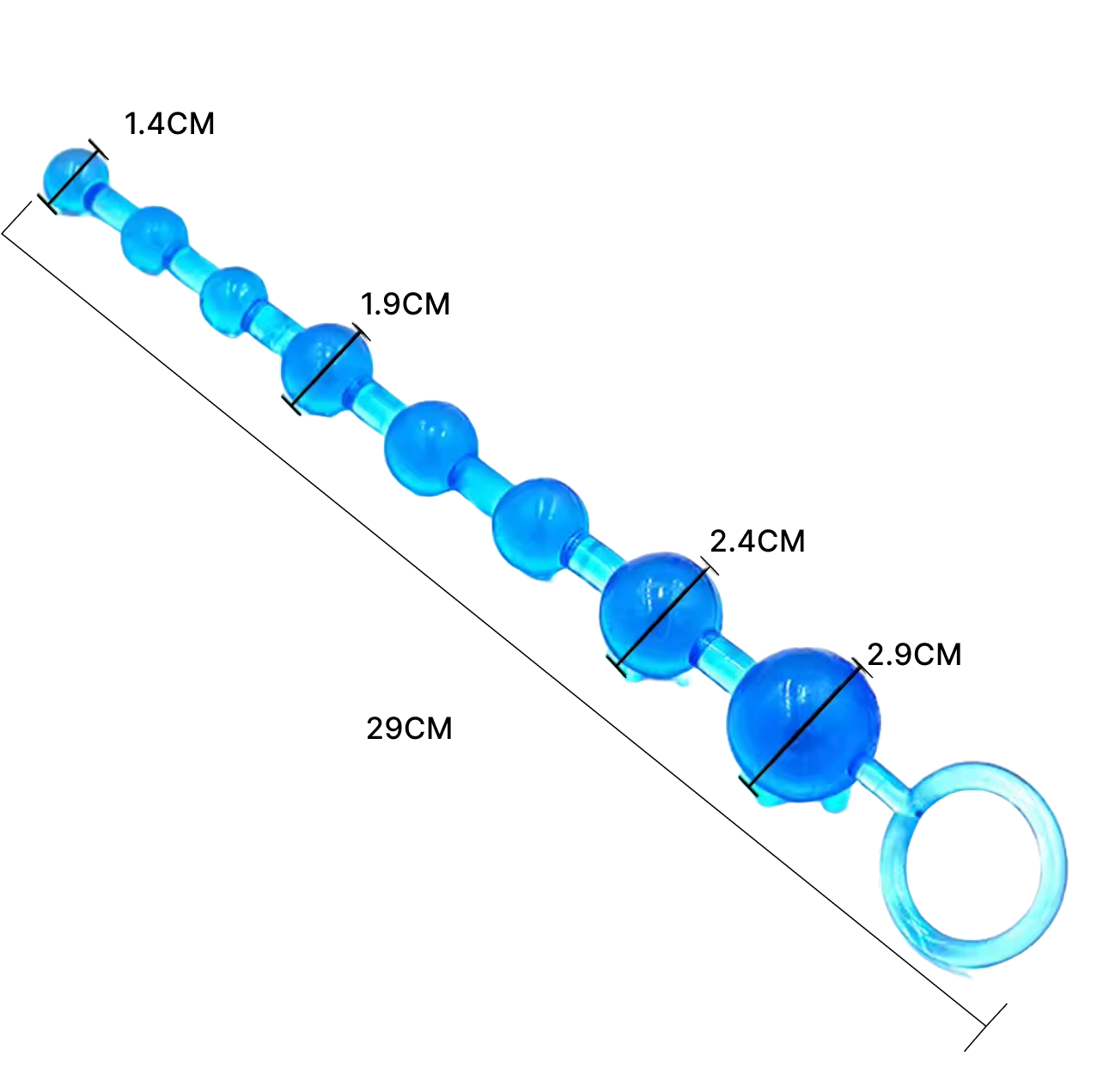 Super Long Silicone Anal Beads Plug