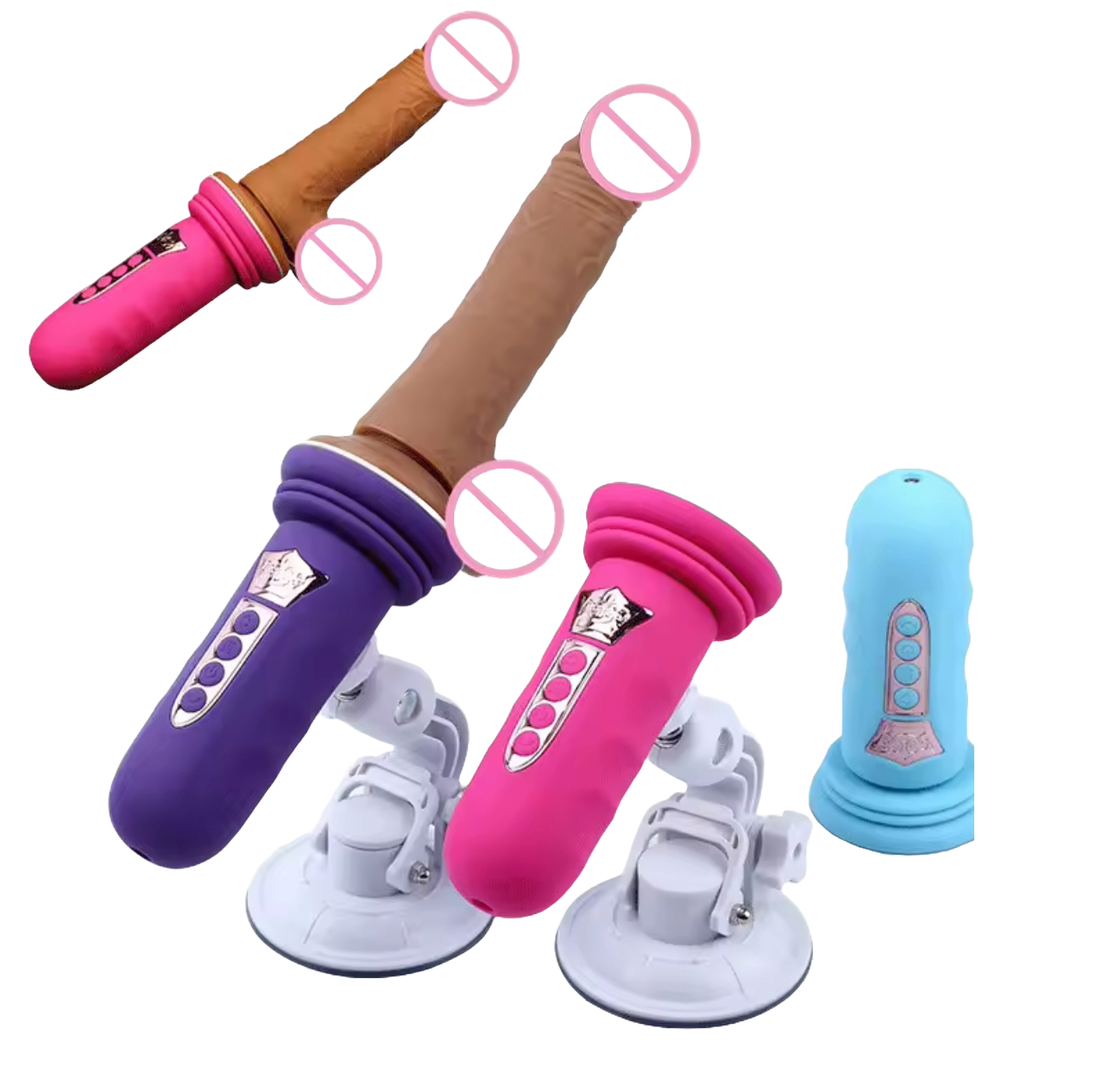 Rechargeable Suction Cup Thrusting Massager