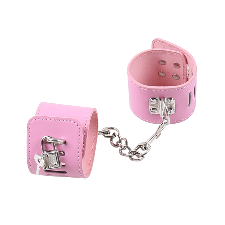 PawPlay Adjustable Leather Hand & Leg Restraints – BDSM Bondage Set