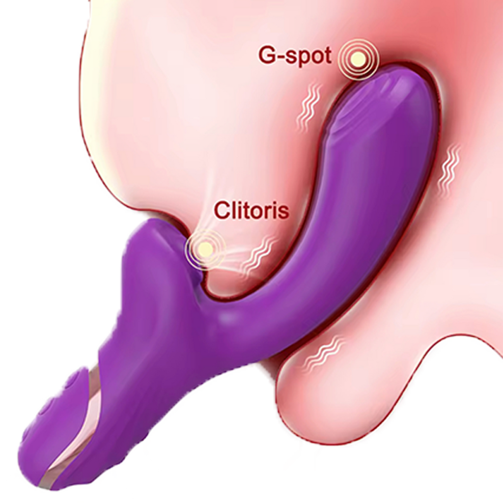 Dual-Action Clitoral & G-Spot Sucking Vibrator