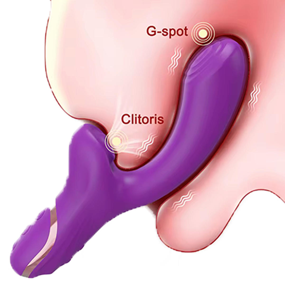 Dual-Action Clitoral & G-Spot Sucking Vibrator