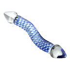 S-Curved Transparent Double-Headed Glass Toy for Women