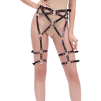 DarkEmbrace PU Leather Hollow Sling Bra – Tight Bondage Lingerie