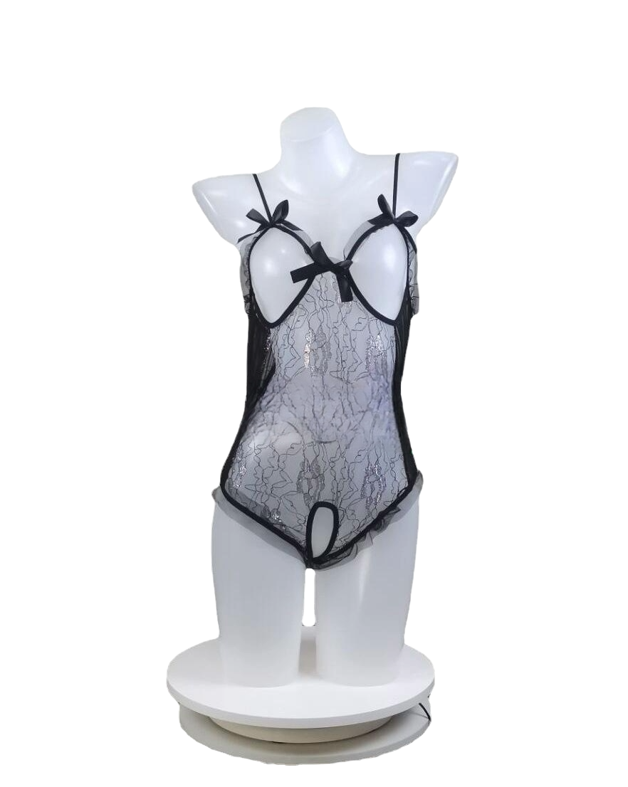 Lace Allure Mesh Bodysuit – Tight Sheer Lingerie for Women