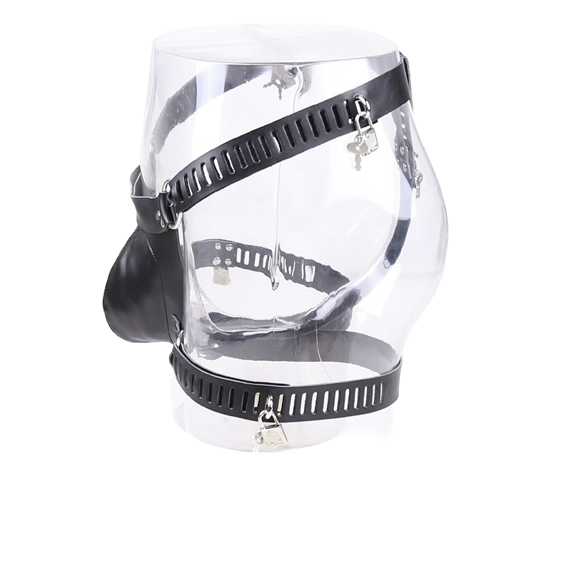 IronClad Men’s Leather Chastity Shorts – Adjustable Bondage Panties