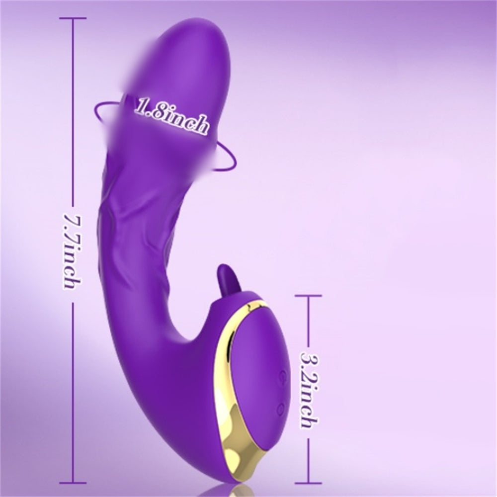 ButterflyVibe 2-in-1 Wearable G-Spot Vibrator – Clitoral Stimulator with 10 Licking & Vibration Modes