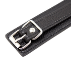 IronClad PU Leather Neck Collar with Chain – Adjustable Bondage Accessory