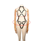 Midnight Enforcer PU Leather Bondage Coat – Hollow Strap Discipline Wear