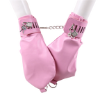 PawPlay Adjustable Leather Hand & Leg Restraints – BDSM Bondage Set