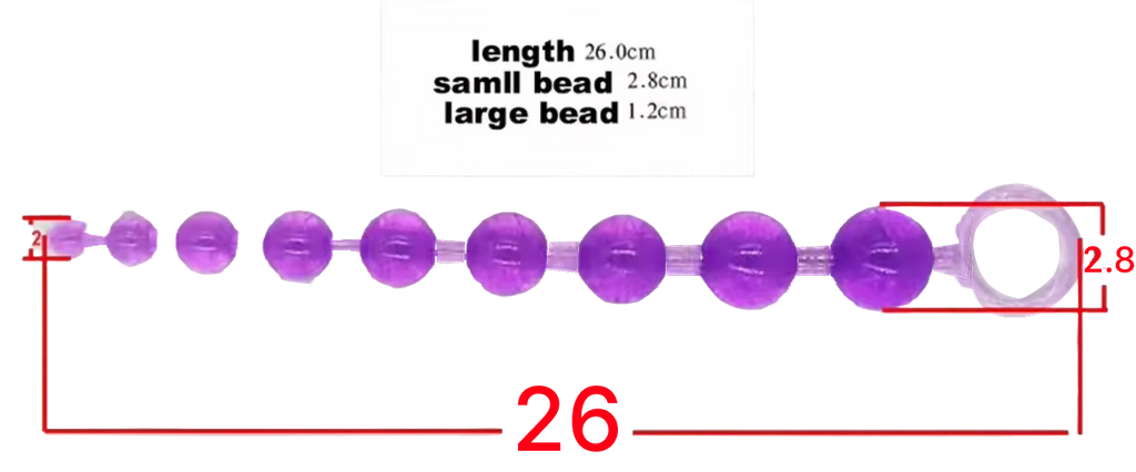 Super Long Silicone Anal Beads Plug