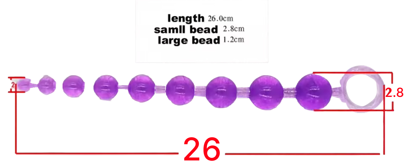 Super Long Silicone Anal Beads Plug