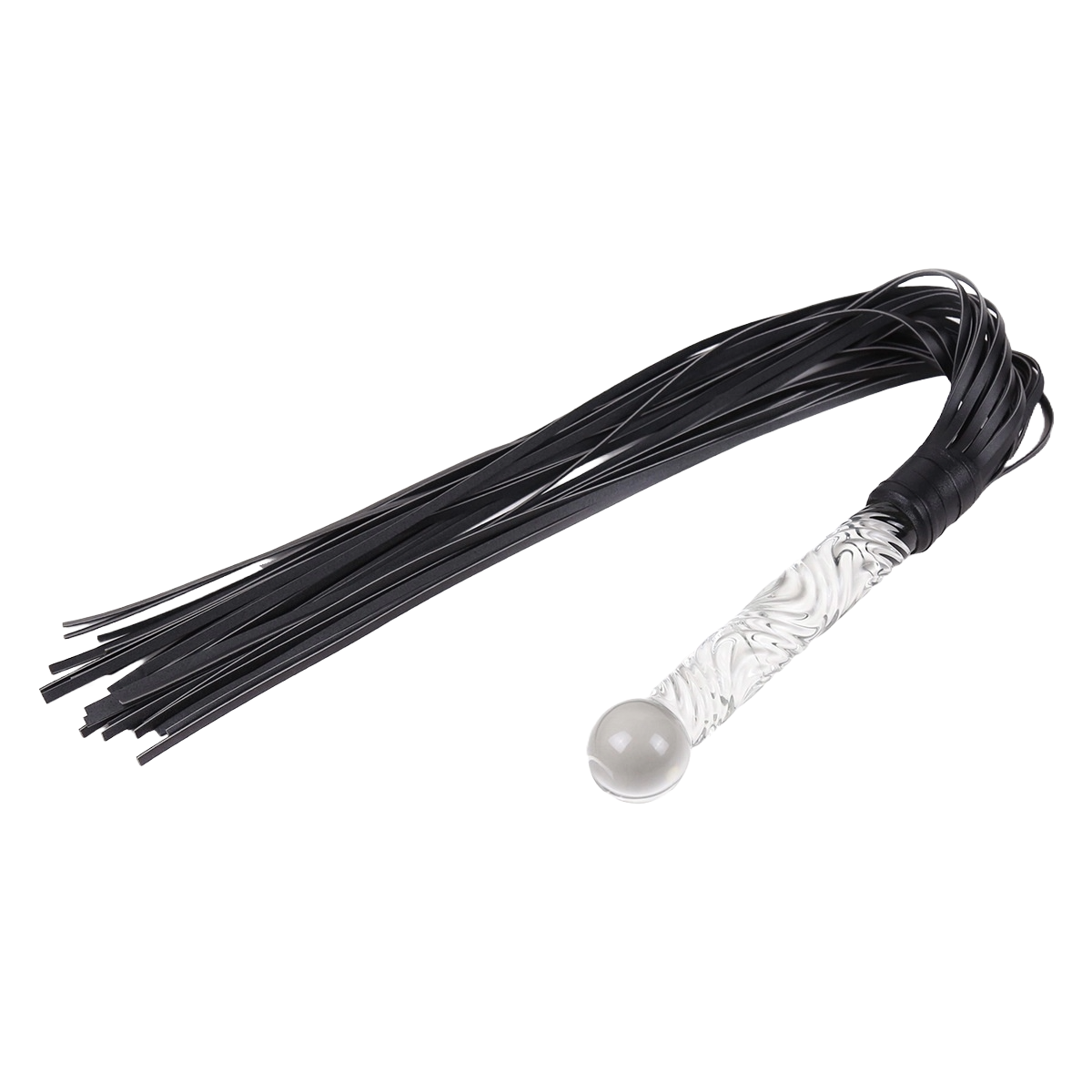 CrystalStrike PU Whip – Sexy Silicone & Glass BDSM Toy