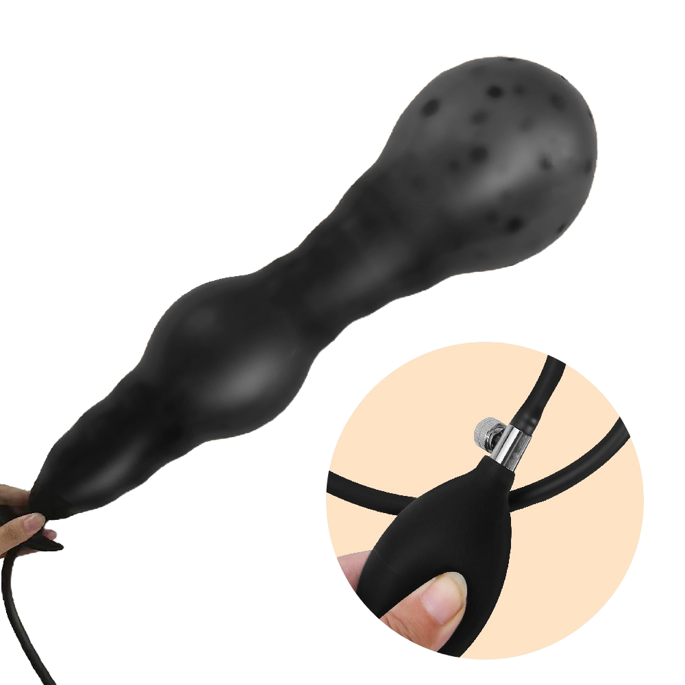 InflateMax Silicone Butt Plug – Large Inflatable Anal & Prostate Dilator