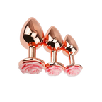Rose-Shaped Metal Anal Plug