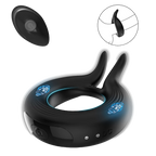 VibeRing Rabbit Ear Silicone Cock Ring – Electric Stimulation & Delayed Intercourse Toy for Men