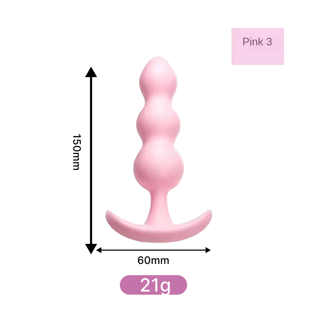 3-Piece Silicone Anal Training Plug Set