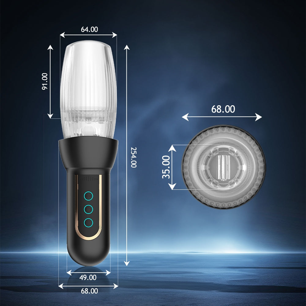 MaxErect Electric Penis Enlarger – 10 Vibration & 8 Thrusting/Rotating Patterns for Men