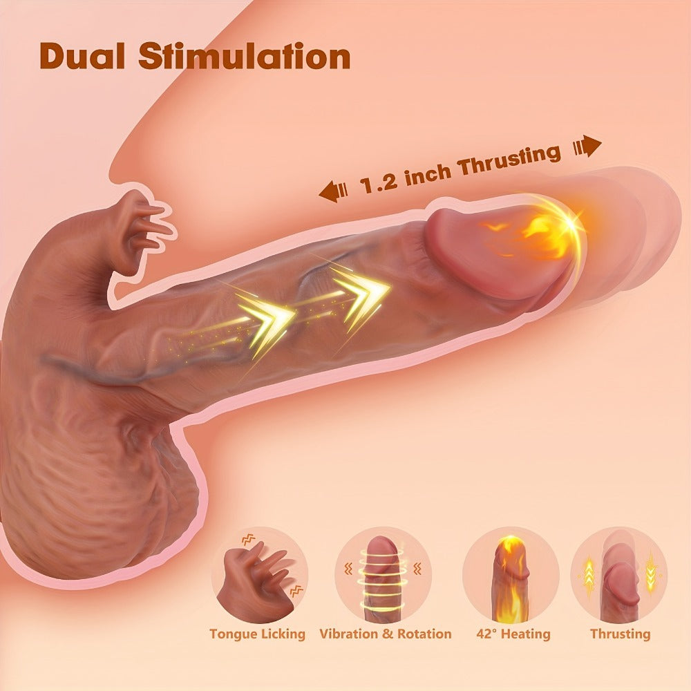 Female Vibrating Toy – Realistic Silicone Penis Massager