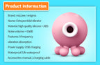 Small Octopus Electric Female Massager – Adult Silicone Vibrator