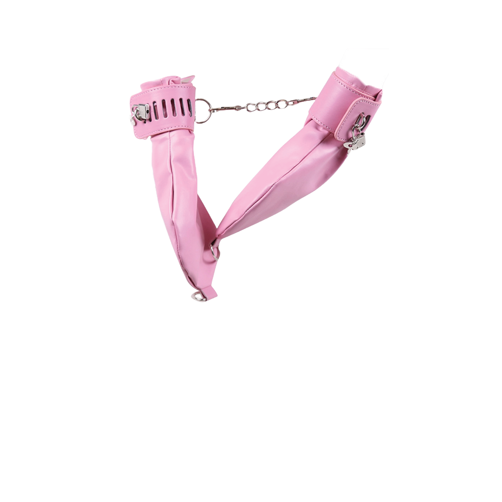 PawPlay Adjustable Leather Hand & Leg Restraints – BDSM Bondage Set