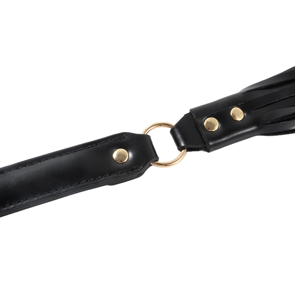 Dominion 8-Piece SM Bondage Set – Handcuffs, Gag, Whip & Collar with Storage Bag