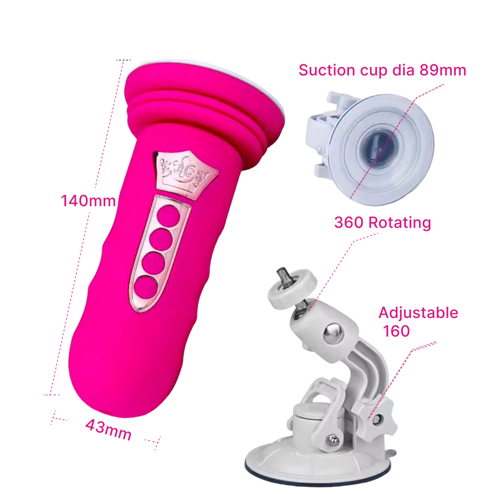 Rechargeable Suction Cup Thrusting Massager