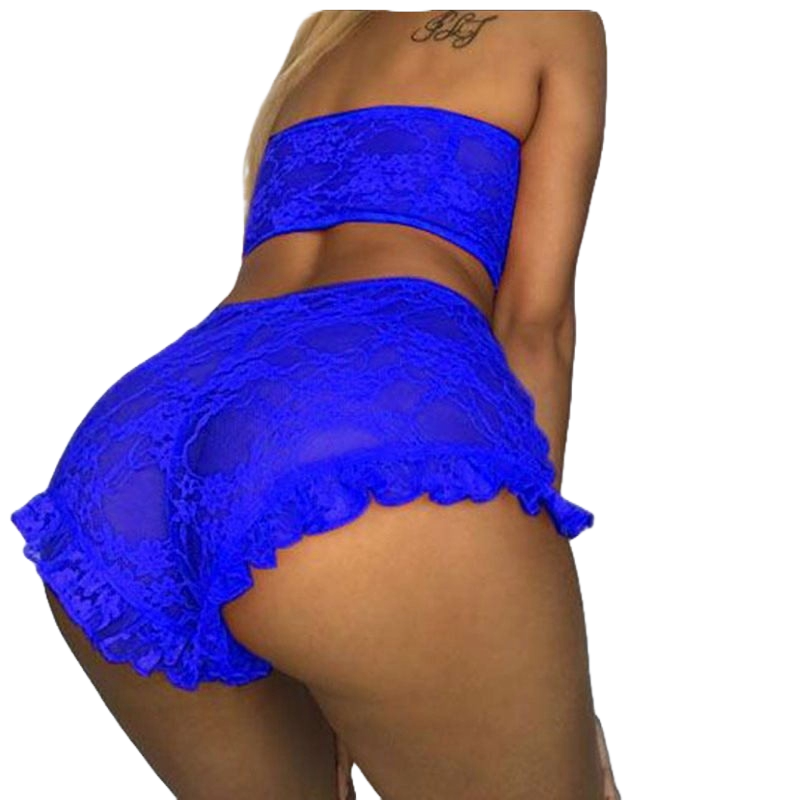 Velvet Lace Temptation Lingerie Set – Elegant & Alluring Nightwear